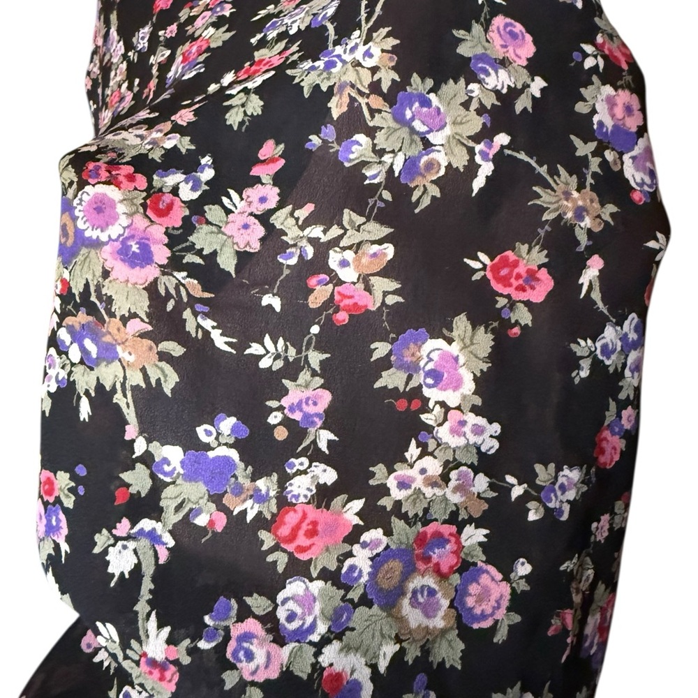 Vintage Jessica McClintock Gunne Sax Floral Cottagecore Dress - Picture 11 of 13